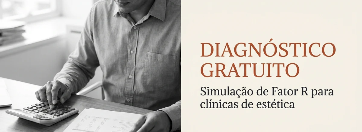 Acompanhamento mensal de Fator R para clínicas, com a Finanz Contábil